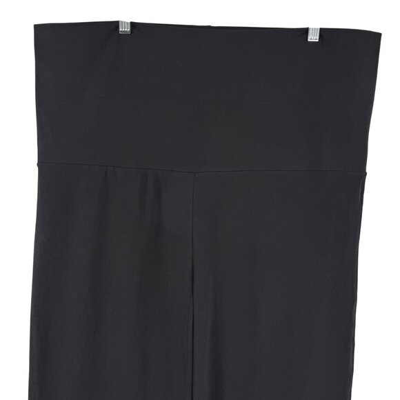 Skims Cotton Blend Jersey Foldover Pants 4X Black Soot Stretch NWT PT-2546 - Picture 4 of 13